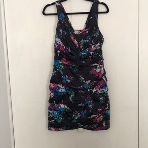 Express Floral Satin Dress